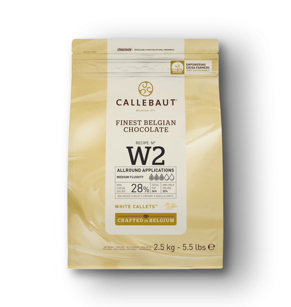 CALLEBAUT CHOC W2 10KG 28% WHITE                                                                                                                                                                                                                                                                                                                                                                                                                                                                                                                                                                                                                                                                                                                                                                                                 